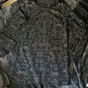 Tildon Textured Print Shift Dress